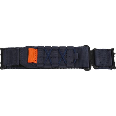 Horlogeband met klittenbandsluiting, verstelbare maat, sneldrogende nylon horlogeband, vervanging voor nachtblauwe kleur