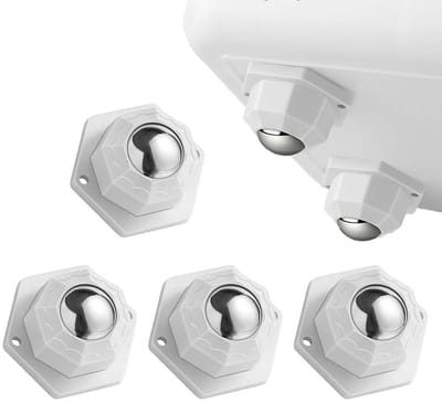 4 Stuks Kogelwielen Zware Belasting Meubelwielen, Meubelwielen ABS-Materiaal Kogelrollen voor Meubels Zelfklevend, Universele 360 Bewegende Wielenmini-wielen zelfklevend