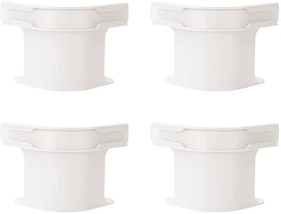 longziming Set van 4 Lakenspanners - Hoeslaken Clips met Vergrendeling - Antislip Bed Sheet Houders - voor Matrassen en Dekens - Wit