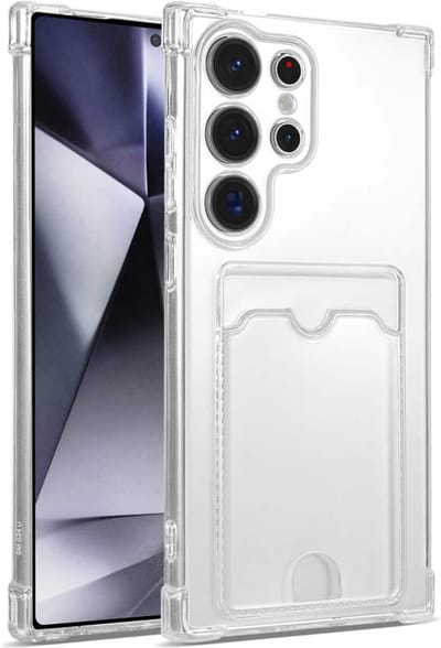 Casemania - Backcover hoesje - Pasjeshouder - Geschikt voor S26 Ultra - Transparant