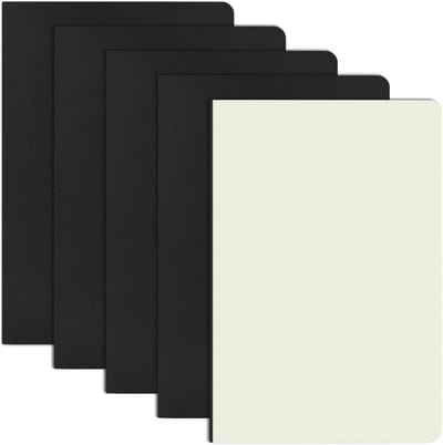Notitieblokken A5 - Kraftpapier - Gelinieerd - Set van 5 - Voor School en Reizen