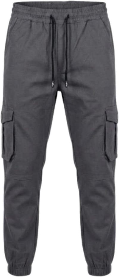 Hitman Cargo Broek Heren - Joggingbroek Heren - Trainingsbroek Heren - Sportbroek Heren - Katoen - Diepe Zakken - Antraciet - Maat S