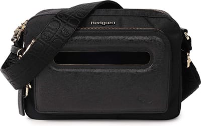 Hedgren Schoudertas Hfika Fika Espresso Crossover + RFID Celebration Black Zwart