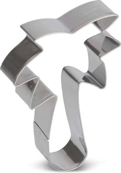 uitsteekvorm Palmboom 8 cm RVS zilver