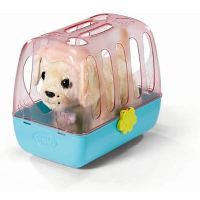 Zapf Creation BABY Born My Dog Lucky met draagbare mand Poppen toebehoren