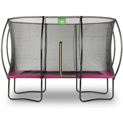 EXIT Silhouette Trampoline 244x366cm - Op Poten - Rechthoekig - Trampoline Buiten - Voor Kinderen - Roze