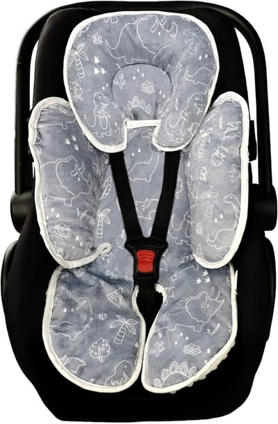 Baby Autostoel Kussen - Hoofd Lichaam Steun - Veilig Reizen - 2-in-1 Ontwerp - 25 x 20 x 9 cm