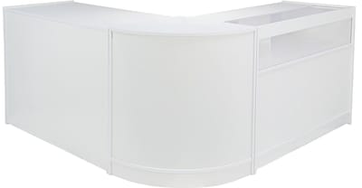 Winkeltoonbank galaxy a1200 - glanzend wit - 90 x 120 x 60 cm