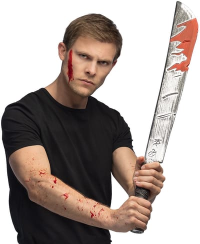 Boland - Machete Hannibal - Machete - Halloween - Bloody - Killer - Kostuum Accessoire - Cosplay - Carnaval - Themafeest