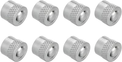 Dailygoods- Ventieldoppen 8 Stuks - Zuiver Koper/Nikkel - Luchtdichte Sluiting - Universeel Compatibel - Eenvoudige Installatie - Duurzaam Materiaal - Ventieldop