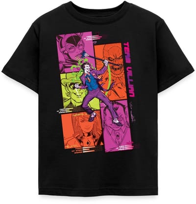 Batman Team Villain Met Joker En Strippanelen T-Shirt Kinderen