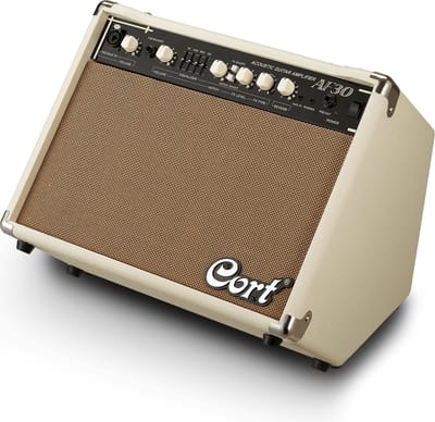 Cort AF30 30W Akoestische Gitaarversterker met 8 inch Speaker, Tweeter en DSP Effecten