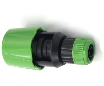 Dailygoods - Keuken Tap Adapter - Waterkraan Adapter - Geschikt voor Tuinslang - Zwart en Groen - Ronde Hoofd Connector - Ideaal voor Binnenkeuken - M...