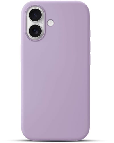 Solidenz Lila Siliconen Case geschikt voor iPhone 16 hoesje compatibel met MagSafe - Lavender