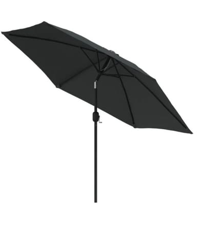 BIXc®- strand parasol, parasol, metalen paal, strand, terras, tuin, 309 cm.