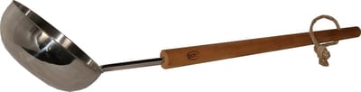 Saunia - Sauna lepel - Giant - roestvrij staal/berken - 65 cm