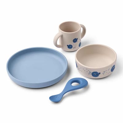 Liewood Kinderservies Set Vivi Pufferfish Sandy