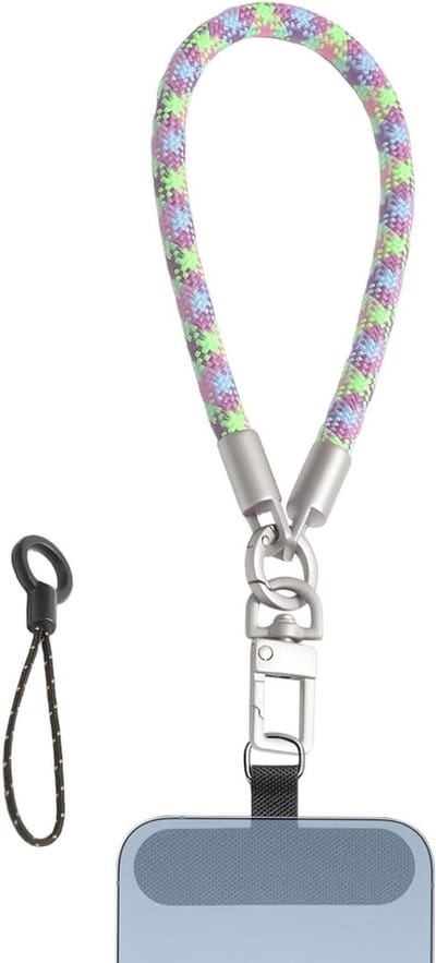 Polsband Lanyard - Universele Riem - Veilig Dragen - Hoge Spanning Materiaal - 20 cm - Zwart