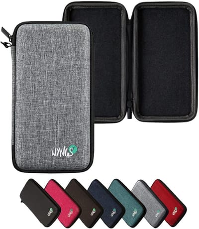 Beschermhoes Rekenmachine - Etui Hardcase - Veilig Vervoeren - Stootvaste Hardshell - 20 x 12 x 2 cm - Lichtgrijs