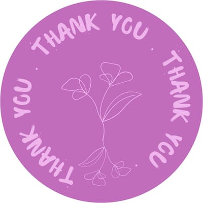 Sticker- Sluitzegel- Cadeau - 40 mm - 48 stuks - Verjaardag - Bedankt stickers- Eigen design en print