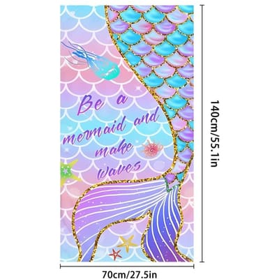 70x140/80*160CM Zeemeermin Strandlaken Gym Sport Zwembad Handdoek Dames Groot Yoga Mat Mode Zomer Sneldrogend Strandlaken 70*140cm blauw