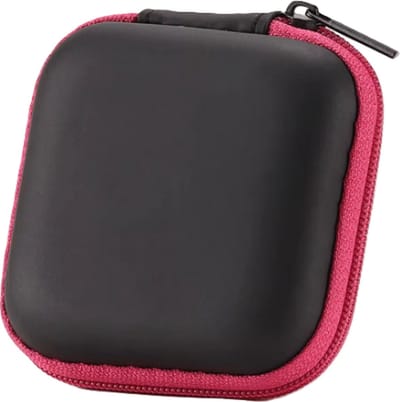 Oortjes Opberg Hoesje | Case | Etui | Organizer | Voor Het Opbergen Van Oordopjes En Laadkabels | Opbergen Van Sleutels | USB | ROZE