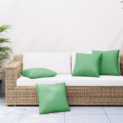 vidaXL - Bankkussens - 4 - st - 60x60 - cm - stof - groen