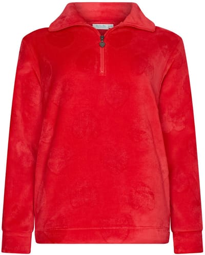 Rode fleece trui Rebelle - Rood - Maat - 44