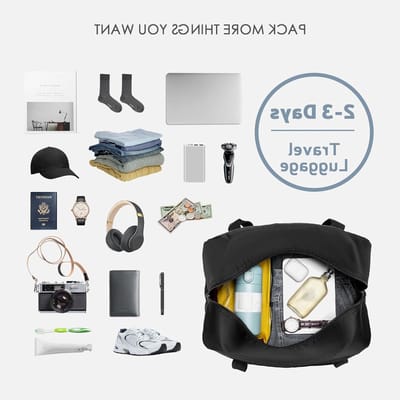 Reisweekender Tas 40x30x15 voor Vliegtuig - Vouwbare Sporttas voor Mannen en Vrouwen - Lichtgewicht Handbagage en Fitness Bagage 20L