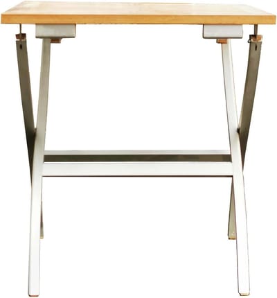 Vierkante Klaptafel - Balkontafel Tuinstafel - Buiten Zitten - Onderhoudsarm Weerbestendig - 70 x 70 cm - Naturel