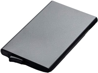 Dailygoods- Creditcardhouder met RFID-blokkering - Pop-up Kaarthouder - Minimalistische Metalen Kaarthouder - Geschikt voor 5 Pasjes - Lichtgewicht Aluminium - Afmeting 10x6,2x1,8 cm - Portemonnee