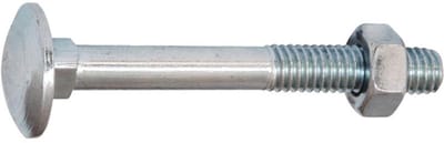 Slotbout - M10 x 190 mm - DIN603/555 - Verzinkt (25 stuks)