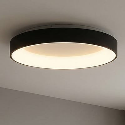 Mantra Iluminación Plafondlamp Niseko II CCT afstandsbediening, Ø 38cm, zwart