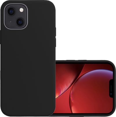 Hoesje - Geschikt voor Apple iPhone 14 - Sterk & Shockproof - Hoes Cover - Siliconen Case - Zwart
