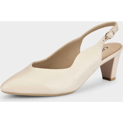 Pumps met smal hielriempje - steengrijs - Gr. 4 van Goldner Fashion