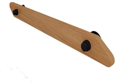 Massief Houten Leuning - Wandsteun Trap - Veiligheid Ondersteuning - Anti-Slip Afwerking - 30 Cm - Houtkleur