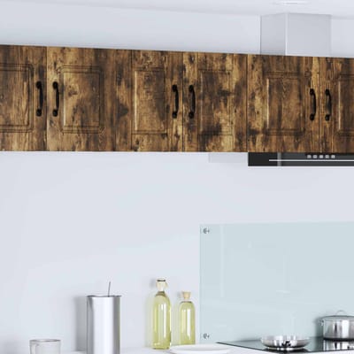 vidaXL - Wandkast - PORTO - Rook - Eiken - 30 - x - 31 - x - 40 - cm - Bewerkt - hout