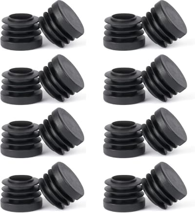 Ronde Kunststof Stoelpootbeschermers - 16 Stuks - Cirkeldiameter 22 mm - Voor Tafelpoten en Stoelen