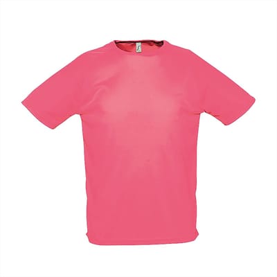 SOL'S Men´s Raglan Sleeves T Sporty L198 - Neon Coral - L
