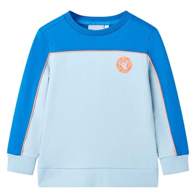 vidaXL - Kindertrui - 104 - felblauw - en - lichtblauw