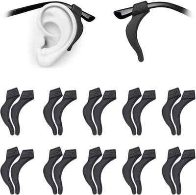 Dailygoods- Brilhouder 20 Stuks - Siliconen - Antislip - Haken - Voor Zonnebrillen/Leesbrillen - Duurzaam/Comfortabel - Brilaccessoire