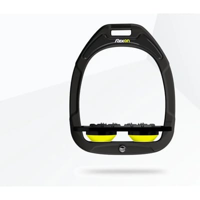 Plat Ultra Grip Groene/Zwarte/Gele Stirrup Flex-On Green Composite