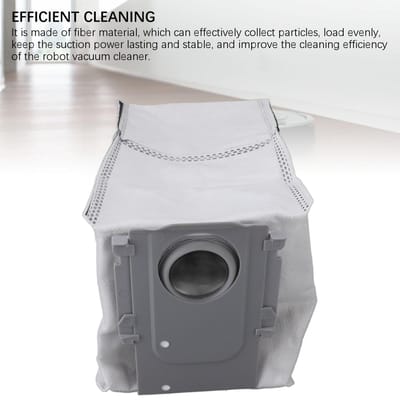 10 pièces Sac à poussière pour aspirateur robot Sac de collecte de poussière à filtration efficace pour Q Revo gray