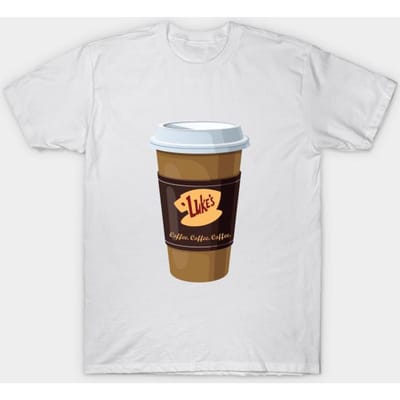 T-shirt Femme Gilmore Girls Lukes Diner Café Imprimé Harajuku T-shirt Kawaii Été Manches Courtes T-shirt Femme Haut 3XL white