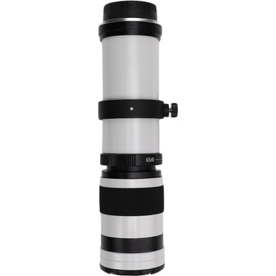 420 800mm Zoomlens Geschikt voor Nikon F Mount SLR Camera Optische Glas Coating Handmatige Focus Telelens wit