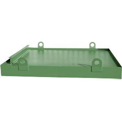 Containerbak CW 2, staal, voor afzetcontainer tot 10 m³, neigingshoek 5°, 2800 x 2030 x 560, RAL6011
