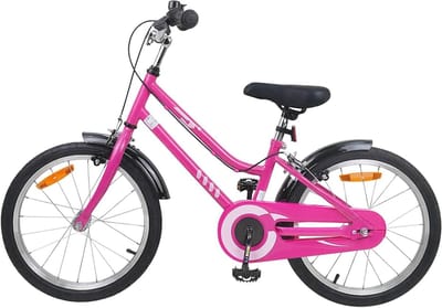 Kinderfiets 18 Inch - Klassieke kinderfiets - Buiten rijden - Stevige stalen vork - 123 x 51 x 78cm