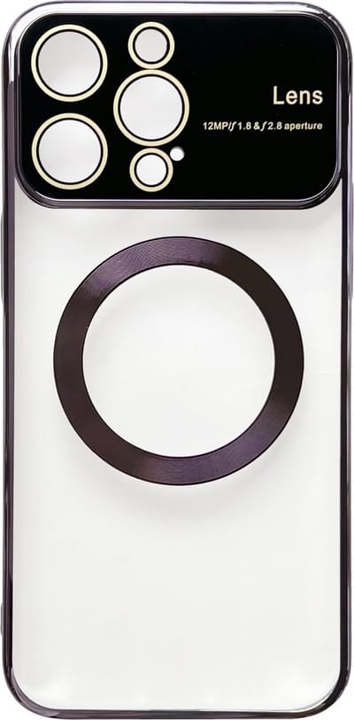 Casemania Hoesje Geschikt voor Apple iPhone 15 Pro - Paars - Siliconen Back Cover met Camera Lens Bescherming - Geschikt voor Magsafe