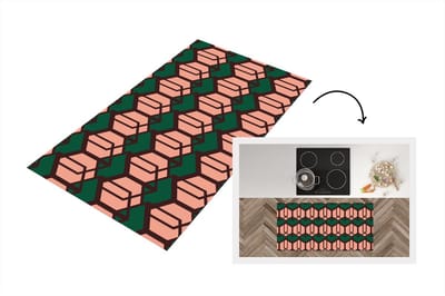 Keukenloper - Loper keuken - Kubus - Patronen - 3D - 120x60 cm - Keukenloper vinyl