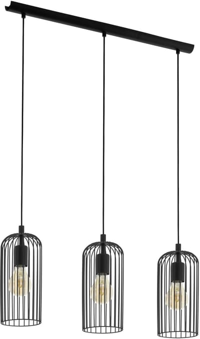 EGLO Roccamena 1 Hanglamp - E27 - 73 cm - Zwart
